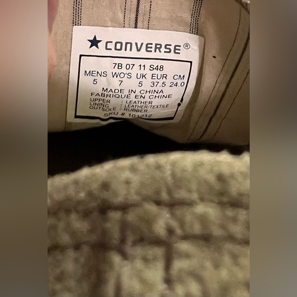 Converse x John Varvatos Low Top Suede Tan Multi Eyelet Sneakers Unisex M5 W7 - Picture 7 of 8